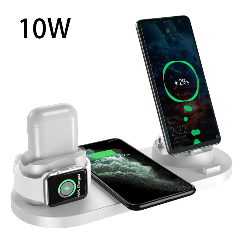 6-in-1 Fast Wireless Charging Dock for iPhone, Android & Watch