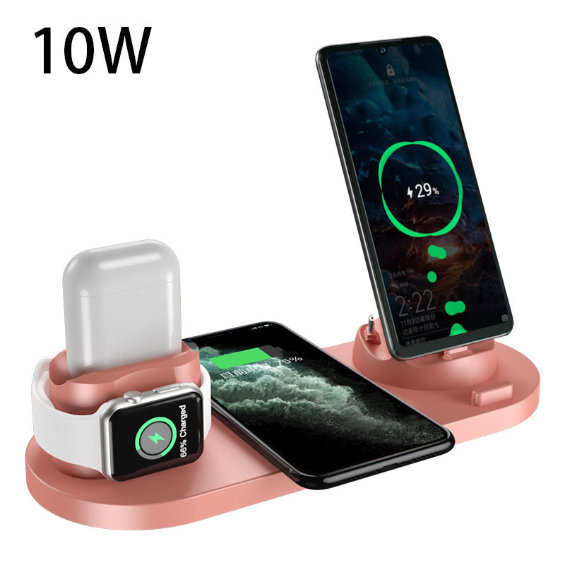6-in-1 Fast Wireless Charging Dock for iPhone, Android & Watch
