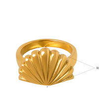 Ocean Style Personalized Scallop Ring Niche Creative