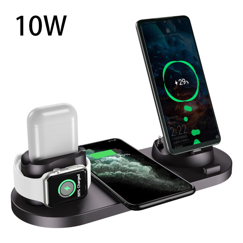 6-in-1 Fast Wireless Charging Dock for iPhone, Android & Watch