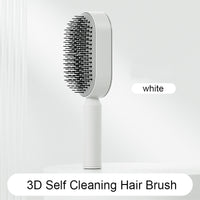 Self Cleaning Hair Brush For Women One-key Cleaning Hair Loss Airbag Massage Scalp Comb Anti-Static Hairbrush