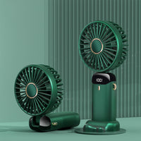 USB Rechargeable Mini Portable Handheld Electric Fan Foldable Neck Hanging Outdoor Fan