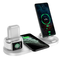 6-in-1 Fast Wireless Charging Dock for iPhone, Android & Watch