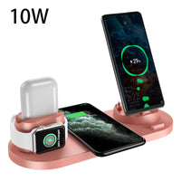 6-in-1 Fast Wireless Charging Dock for iPhone, Android & Watch