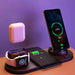 6-in-1 Fast Wireless Charging Dock for iPhone, Android & Watch